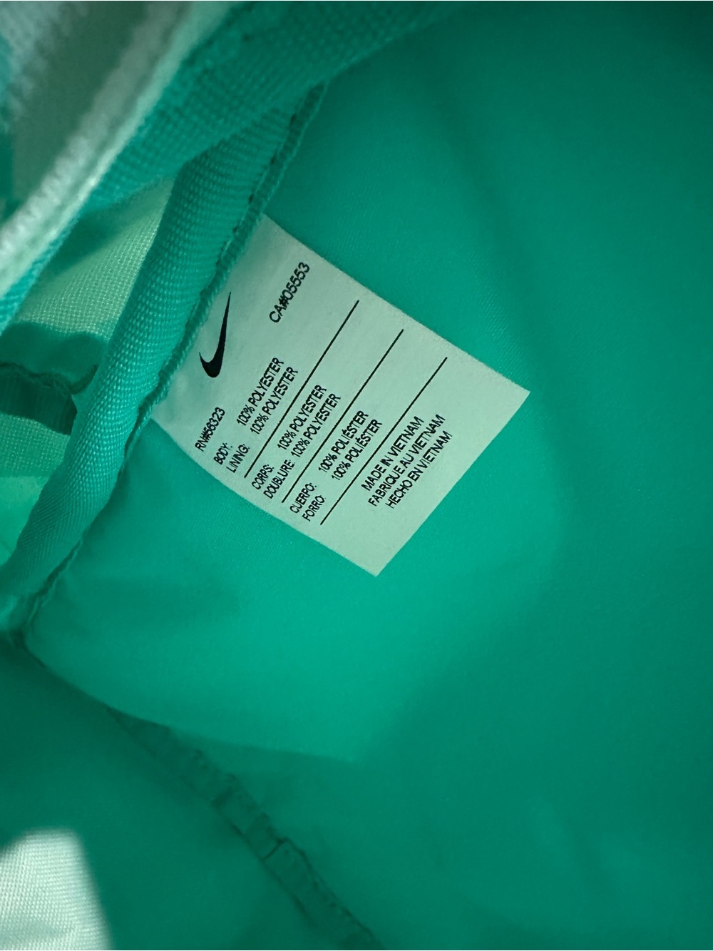 Nike Mint Green Patterned Mini Backpack - Picture 4 of 5